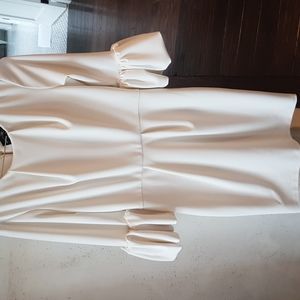 Betsy&Adam cocktail creamy white cocktail dress